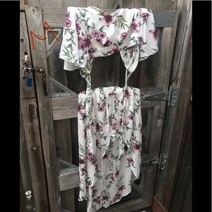 Two piece flower outfit